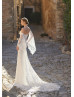 Strapless Ivory Lace Mermaid Wedding Dress With Removable Sleeves